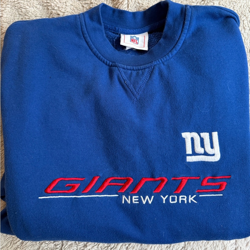 NFL Blue Crewneck Sweater New York Giants